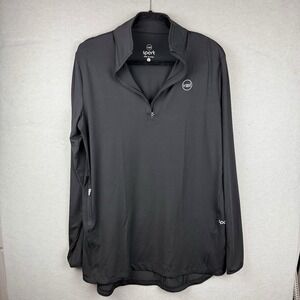 NWT Veil Spark Modest Women's L Black Long Sleeve Pullover 1/2 Zip Performance